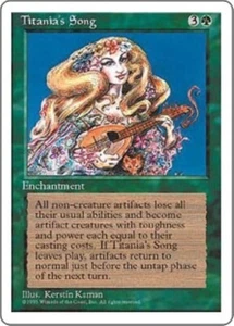 MTG 4th Edition - Titania's Song (x3) NM - Picture 1 of 1