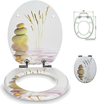 SEDILE COPRIWATER UNIVERSALE PER BAGNO COPRI WC WATER IN LEGNO 18" Mod. 52899 - Immagine 1 di 3