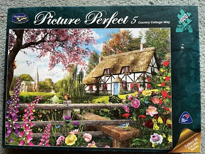 Picture Perfect 5 Country Cottage Way 1000 Piece Jigsaw Holdson - image 1 of 4