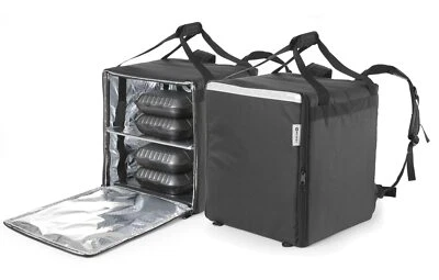 Hendi Mochila de Transporte Térmica Bolsa de Transporte de Pizza Caja de Transporte 75,2 Litros