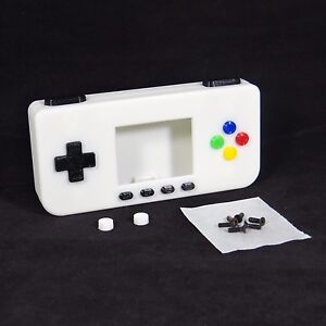 PiGRRL Zero WHITE Game Boy Case Buttons Screws Washers Gameboy Raspberry Pi Zero