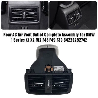 64229292742 Fila trasera aire acondicionado salida ventilación para BMW X1 X2 F48 F49 F52 2016-2021 Foto 1 de 4