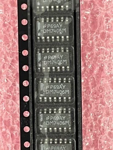 DM7406M IC INVERTER 6 CH 1 INP 14 SOIC SEMICONDUTTORE NAZIONALE (LOTTO DI 20) - Foto 1 di 4