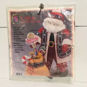 Vintage 1991 Daisy Kingdom ToylandSt. Nick & His Bag Of Goodies Sewing Kit #9875 - Picture 1 of 6