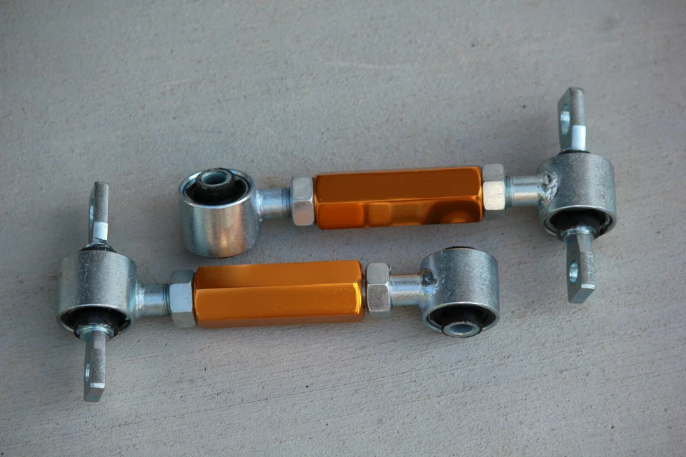 For Honda Civic Del Sol Acura Integra Rear Adjustable Camber Kit Alignment Gold - Image 1 of 1