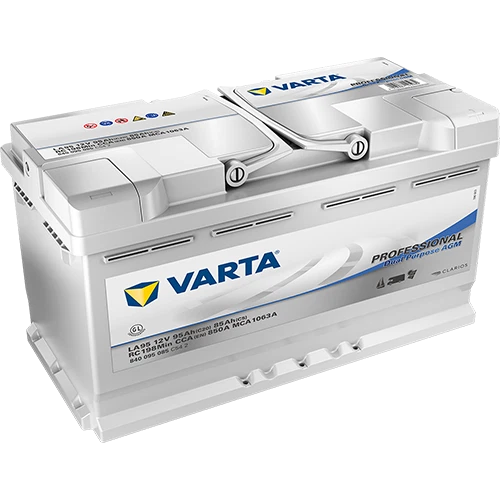 VARTA Professional Dual Purpose AGM LA95 12V 95Ah AGM Batterie (840 095 085 C54 2)