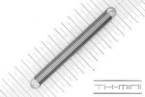 Zug-Feder 1,5mm Haken Öse 12x120,5mm 8,5kg Spiral Edel-stahl rostfrei Metall - Bild 1 von 1