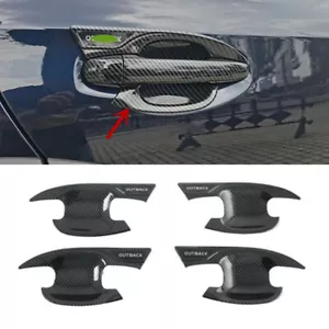 For Subaru Outback 2021 2022 Carbon Fiber Exterior Door Handle Bowl Cover Trim - Bild 1 von 5