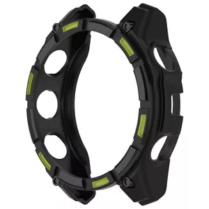 Coque de protection creuse en TPU pour Garmin Enduro 3 (noir vert) FR - Photo 1/10