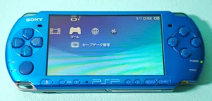 Sony PSP-3000 Playstation Portable Console Vibrant Blue with Scratches - Picture 1 of 14