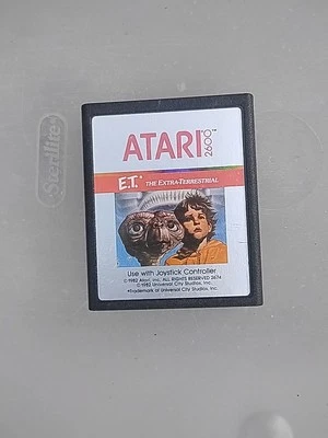 E.T. The Extra Terrestrial (Atari 2600, 1982) Cartridge ONLY TESTED + Working - Image 1 of 2