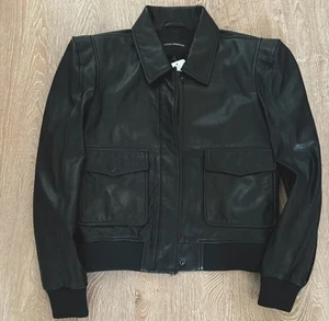 New Lucky Brand Lamb's Leather Bomber Jacket Women's Sz. Small - Picture 1 of 6