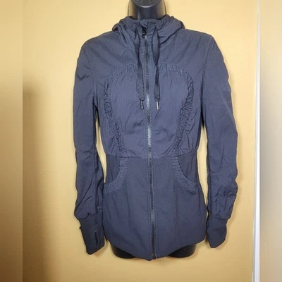 Chaqueta reversible acanalada negra Lululemon Dance Studio talla 8 Foto 1 de 4