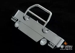 LESU GW K020 RC SEMI FRONT BUMPER W LIGHTS 1/14 TANIYA KING GLOBE GRAND HAULER - Picture 1 of 7