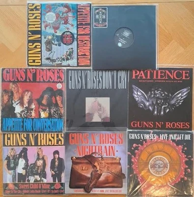 guns n roses job lot  appetite for destruction lp, don't cry , nightrain , 12" - Image 1 of 4