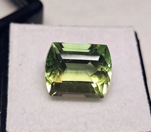 Cojín de turmalina bicolor brillante corte 5-6 quilates piedra preciosa natural suelta certificada - Imagen 1 de 7