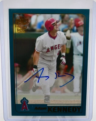 2018 Topps Archives Adam Kennedy Fan Favorites Autographs 2001 Design  Angels - Image 1 of 2