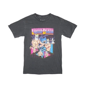 T-shirt Liquid Death stile WWE WRESTLEMANIA maglietta grafica uomo grigio medio - Foto 1 di 10