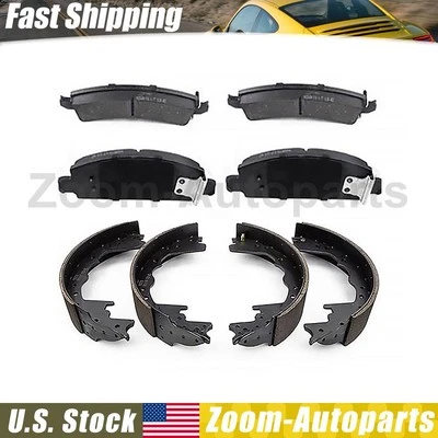 Kit de pastillas de freno delanteras traseras + zapatas de freno de tambor para Dodge W200 1975-1978 1979 Foto 1 de 4