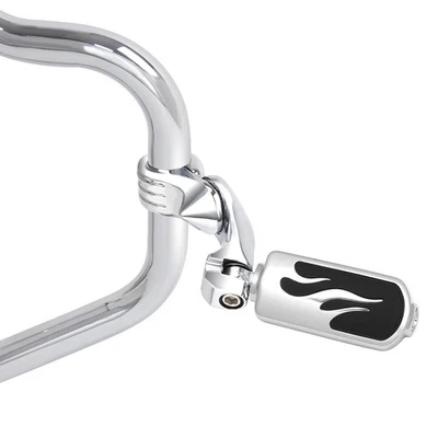 Estriberas estilo llama 32 mm con montaje para Harley Sportster 48 XL1200X 2010-2022 Foto 1 de 4