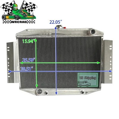 Aluminum Radiator Fit JEEP GRAND WAGONEER J10/20 CHEROKEE 5.9L V8 1980-1991 1990 — 第 1/4 张图片