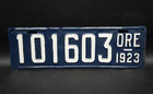 1923 OREGON License Plate