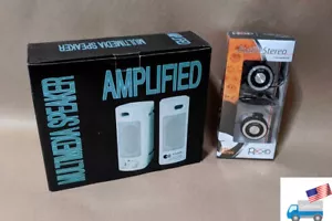 NEW Enjoy Sound EP-691 2.0 Speaker for MP3,Walkman DVD Player w/ Headphone Plug - Picture 1 of 18