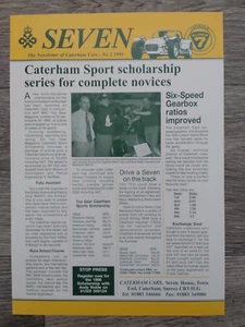 Caterham Cars 'Seven' Newsletter No.2 1995 - Picture 1 of 1