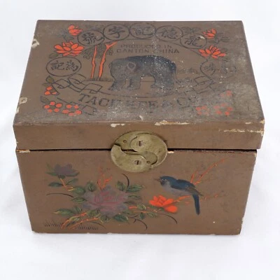 Chinese Canton TACH HEE Tea Caddy c 1920 - Image 1 of 4