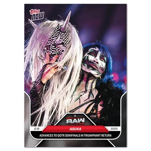 2025 Topps Now WWE #67 Asuka Return RAW - QTY - Picture 1 of 2