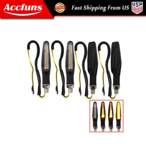 4x Motorcycle 12 LED Turn Signal Light Indicator Blinker Lamp Amber NEW - Picture 1 of 7