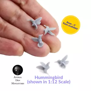Hummingbird - 1:12 Scale bird animal miniature figurine by Animal Den Miniatures - Picture 1 of 5