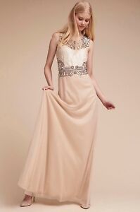 NEW $420 BHLDN Adrianna Papell Kyle Gown - Wedding Maxi Dress Z422-5
