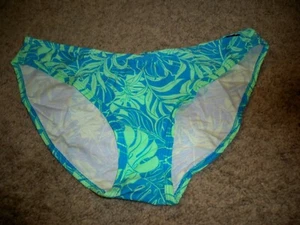 VICTORIAS SECRET BIKINI TROPICAL BLUE AND GREEN LARGE NEW - Picture 1 of 1