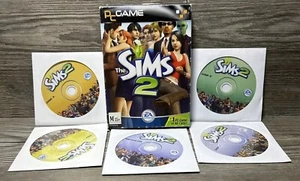 PC Small Boxed Game The Sims 2 PAL Computer Windows XP Life Simulation 4 Disc - Picture 1 of 9