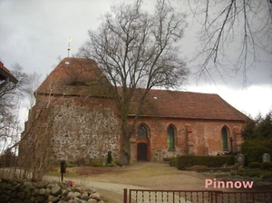 4x Ansichtskarte Dorfkirche Pinnow (Mecklenburg) - Bild 1 von 2