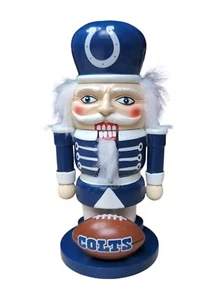 NFL Nutcracker Indianapolis Colts NFL Football 7 Inch Rare Christmas Collectible - Picture 1 of 7