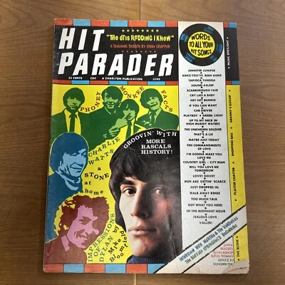 Hit Parader Magazine June 1968 - Monkees Rolling Stones Dylan Rascals - Image 1 of 2