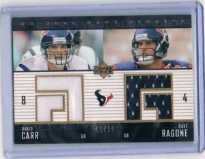 2003 Upper Deck Game Jerseys Duals Gold #DGJCR David Carr / Dave Ragone MEM /99 - Picture 1 of 1