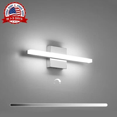 Lámpara De Tocador Para Mueble De Baño Y Espejo IP44 Lámpara De Baño Aluminio US - Image 1 of 4