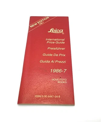 LEICA "NEW EDITION 1986-7" International Price Guide To Camera, Lens, Accessory - Image 1 of 2