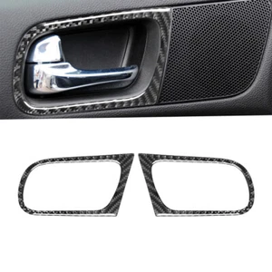 For Infiniti G37 Sedan 10-13 Carbon Fiber Car Door Handle Bowl Panel Cover Trim - Picture 1 of 10