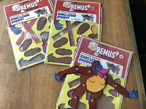 3 Disney King Louie Puppet Remus Play-kit 2 Are New Old Stock 1 Used - Picture 1 of 13