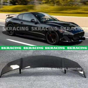 For Maserati GranTurismo 08-16 ABS Carbon Look V Style Rear Trunk Spoiler Wing  - Picture 1 of 14