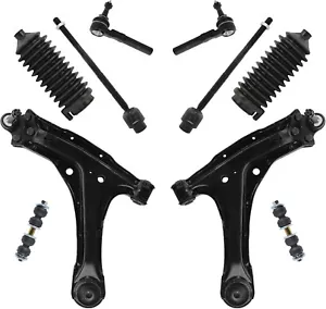 TRQ PSA58964 10 Piece Steering & Front Suspension Kit Control Arm Tie Rods - Foto 1 di 6