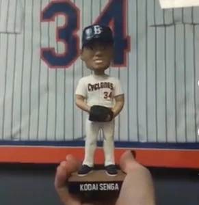 2025 GHOST KODAI SENGA BOBBLEHEAD BROOKLYN CYCLONES SGA NEW YORK METS - Picture 1 of 4