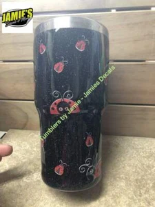 Marienkäfer Becher - Bling Tumbler - Made to Order - Personalisierter Aufkleber Becher - Bild 1 von 2