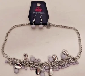Nuevo Juego de Pendientes y Collares ""Summer Showdown"" Tono Plateado Joyería - Imagen 1 de 2