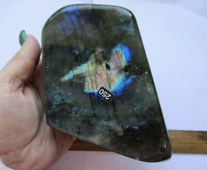 Cristal Labradorita Intermitente Oro Azul Pulido Grado A Reiki Curación 1342g V250 - Imagen 1 de 6