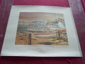 CASALS' " FISHING VILLAGE," PRINTFROM A PRIVATE COLLECTION-SAUSALITO, CA - Picture 1 of 1